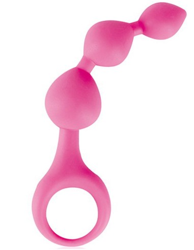 Estimulador anal rosa con bolas - CC570006