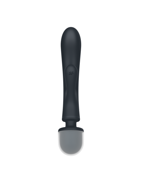 Vibrador 2 en 1 Conejo y varita negro USB Triple Lover Satisfyer - CC597825