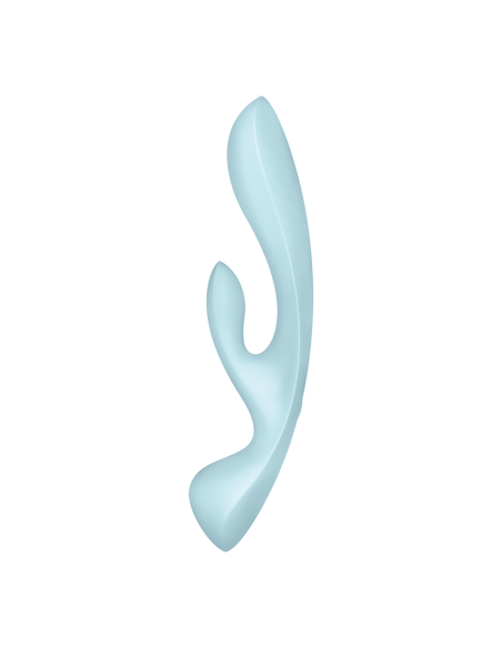 Punto G Rabbit 2 en 1 con estimulador de clítoris y Varita Azul USB Triple Oh Satisfyer - CC597813