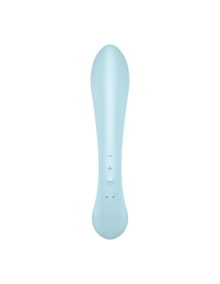 Punto G Rabbit 2 en 1 con estimulador de clítoris y Varita Azul USB Triple Oh Satisfyer - CC597813