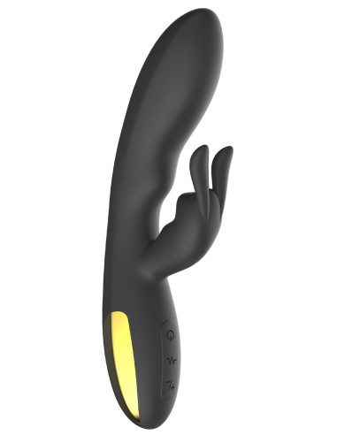 Zeer krachtige luxe zwarte konijnenvibrator, USB - WS-NV027