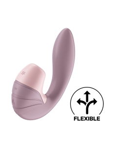 2 in 1 G-spot vibrator with pink USB clitoris stimulator Supernova Satisfyer - CC597780