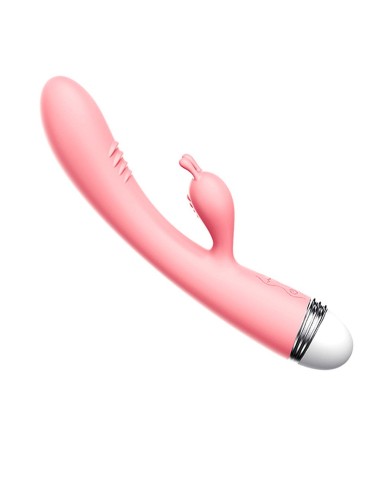 Vibrador Vintage Conejo Rosa 10 Velocidades USB - TOZ-053BPNK