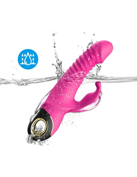 Pink Rabbit Heen en weer vibrator met rotatie - USK-V09PNK