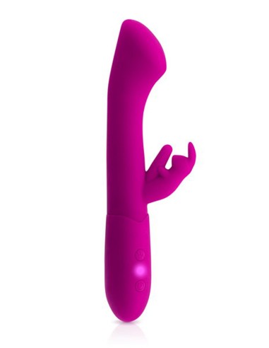 Bella roze USB konijnenvibrator grote G-spot kop 10 programma's - CC531065