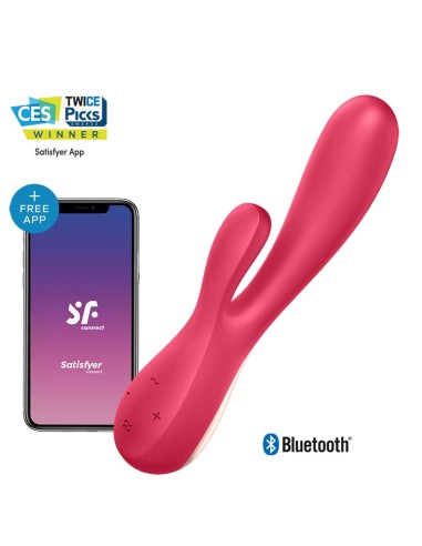 Mono Flex Satisfyer aangesloten rode konijnvibrator - CC5972440050