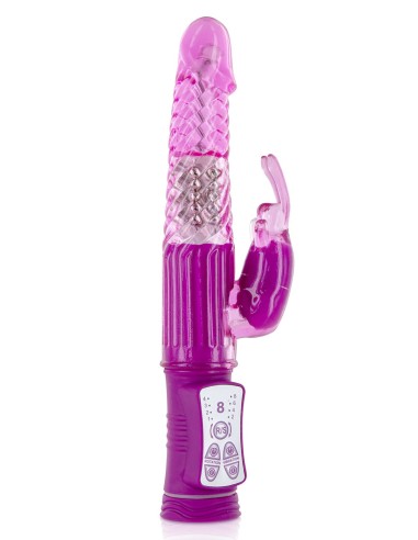 Pink rabbit vibrator 2 motors and rotating USB balls - CC5702010050