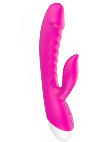 Roze konijnenvibrator 10 USB-programma's - CR-CAV019