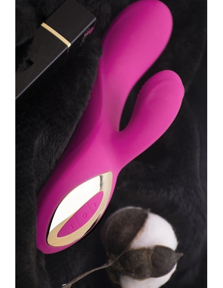 Roze lug Rabbit vibrator met 10 USB programma's - CR-CAV018
