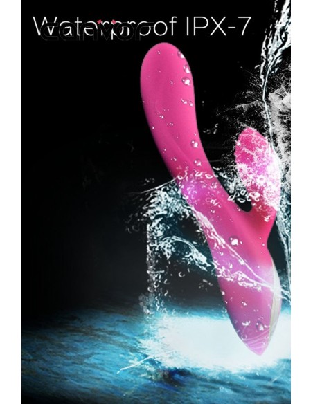 Roze lug Rabbit vibrator met 10 USB programma's - CR-CAV018