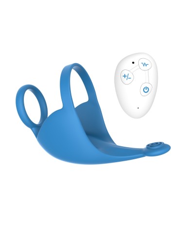 Vibrador/masajeador de testículos con control remoto, USB resistente al agua - WS-NV549