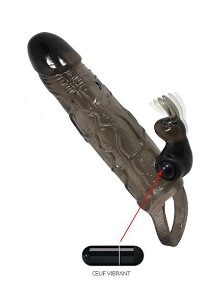 Funda para pene negra vibrante - CC5303750010