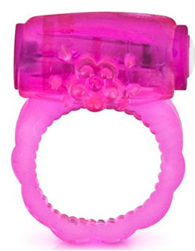 Vibrating pink cock ring with clitoral stimulation - CC570041