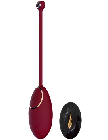 Huevo vibrador rojo con mando a distancia USB - DAISYRED