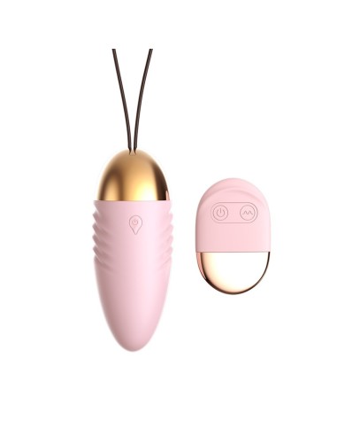 Pink Vibrating Egg with Battery Operated Remote Control - TOD-083PNK