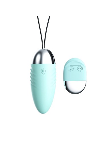 Turquoise Vibrating Egg with Battery Operated Remote Control - TOD-083TUR