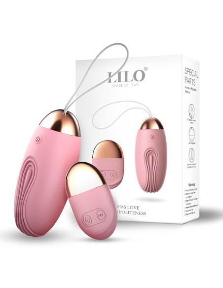 Huevo Vibrador USB Rosa Ranurado con Control Remoto - TOD-008PNK