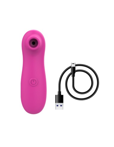 Stimulateur de clitoris par vibrations sur membrane rechargeable USB rose 10 Vitesses De Voyage - ZK003CPNK