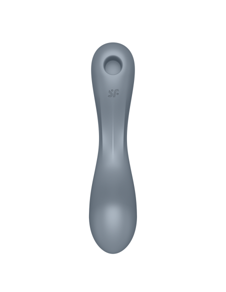 2 en 1 Stimulateur clitoridien air pulsé et vibromasseur point G Curvy Trinity 1 Gris Satisfyer - CC597819