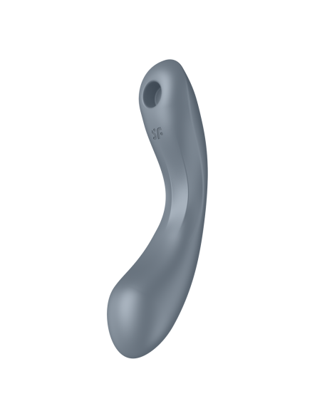 2 en 1 Stimulateur clitoridien air pulsé et vibromasseur point G Curvy Trinity 1 Gris Satisfyer - CC597819