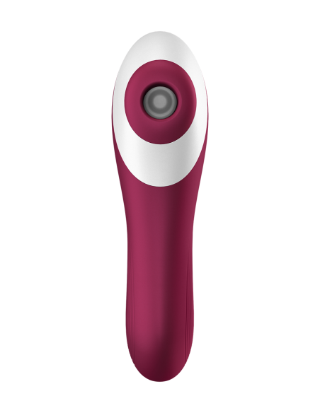 Vibrador y Estimulador de Clítoris 2 en 1 Rojo USB Dual Crush Satisfyer - CC597786