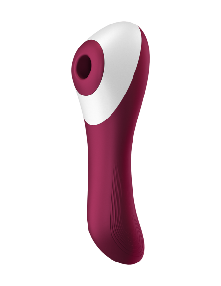 Vibrador y Estimulador de Clítoris 2 en 1 Rojo USB Dual Crush Satisfyer - CC597786