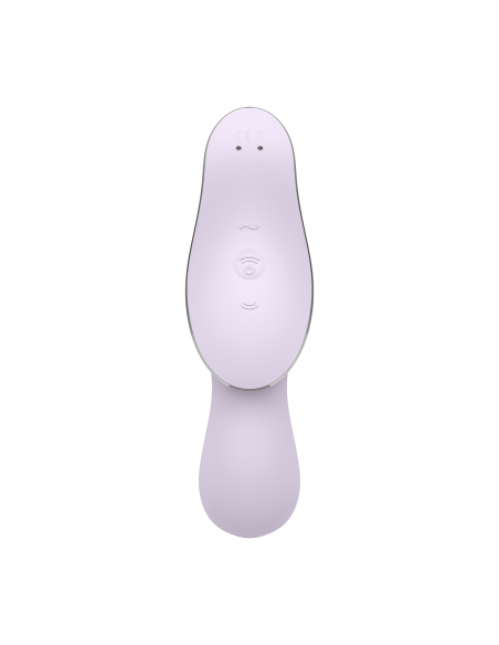 2 in 1 Purple Curvy Trinity 2 Satisfyer USB Vibrator and Clitoris Stimulator - CC597788