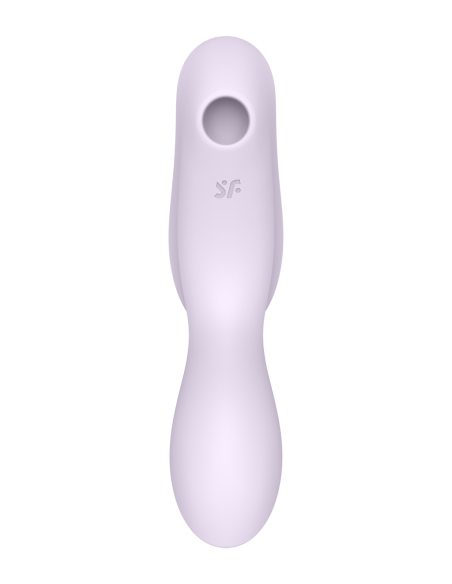 2 in 1 Purple Curvy Trinity 2 Satisfyer USB Vibrator and Clitoris Stimulator - CC597788