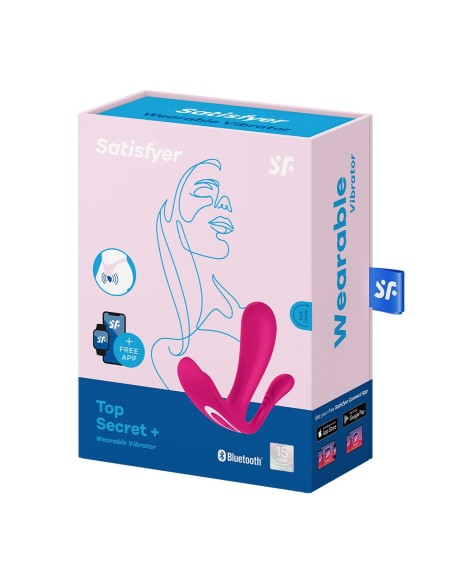 3 in 1 Vibrators and pink clitoral stimulator connected Top Secret Satisfyer - CC597755