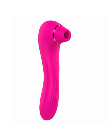 10 mode vibrator and vibration stimulator with pins on pink membrane 10 USB programs - BOZ-047PNK