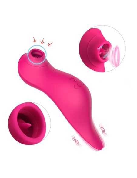 The Fuschia 3 in 1 stimulator vibrator - BOZ-090FUS