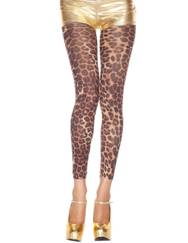 Leopard print fine voile leggings - MH35804LEO