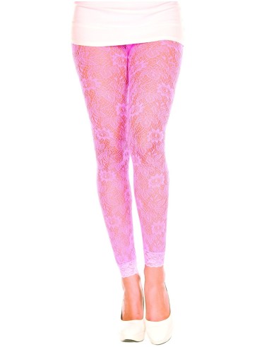 Fine pink lace leggings - MH35046NEP