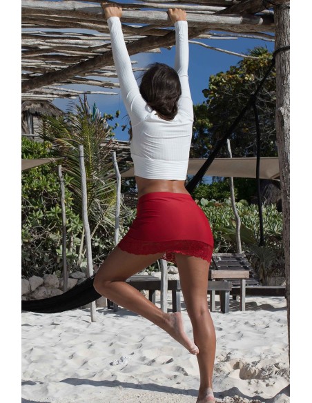 Falda corta Marina roja - LSK1-SRED