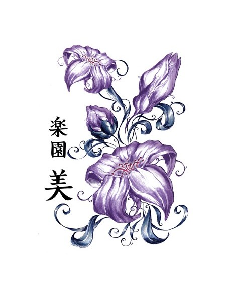 Tatuaje temporal - Placa de 4 tatuajes - TAFantasy 3