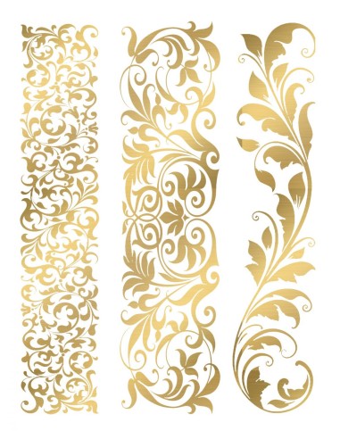 Temporary tattoo - Gold effect - TAGold 7