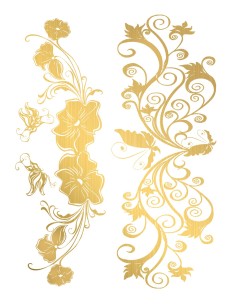 Temporary tattoo - Gold effect - TAGold 4