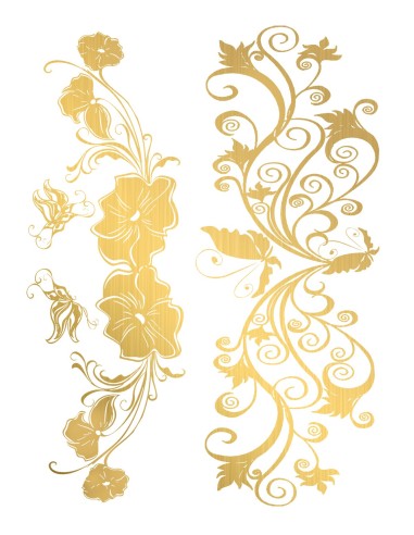 Temporary tattoo - Gold effect - TAGold 4