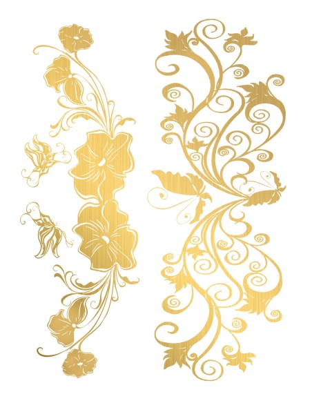 Temporary tattoo - Gold effect - TAGold 4