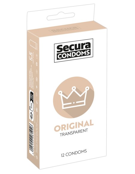 Condooms met glijmiddel, latex x12 met ORIGINEEL reservoir 53 mm - R416452