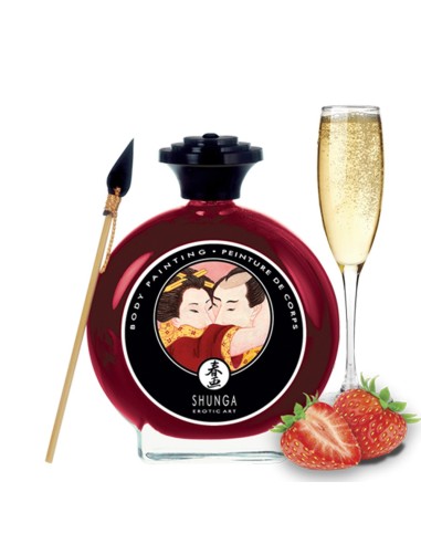 Edible body paint strawberry sparkling wine 100ml - CC817002