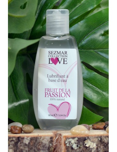 Lubrifiant à base d'eau 100% naturel Fruit de la passion 90ml - SEZ078