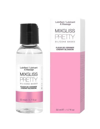 2 in 1 Glijmiddel en Siliconen Massageolie Mixgliss Pretty Cherry Blossom 50 ML - MG2511