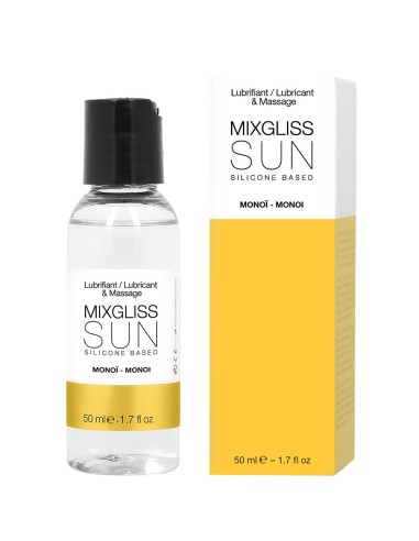 2 in 1 lubricant and silicone massage oil Mixgliss Sun Monoï 50 ML - MG2211