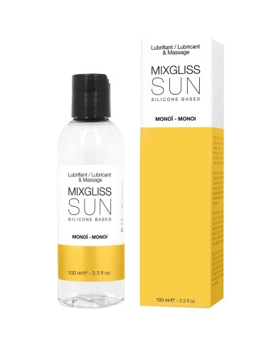 2 in 1 glijmiddel en siliconen massageolie Mixgliss Sun Monoï 100 ML - MG2212