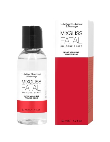 2 in 1 Lubricant and silicone massage oil Mixgliss Fatal Rose velvet 50 ML - MG2498