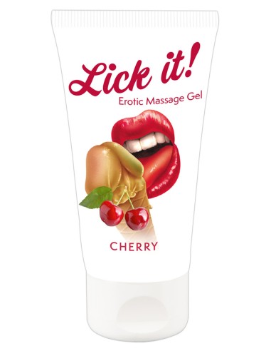 Lubricant and edible vegan massage gel cherry flavor 50ml - R625752