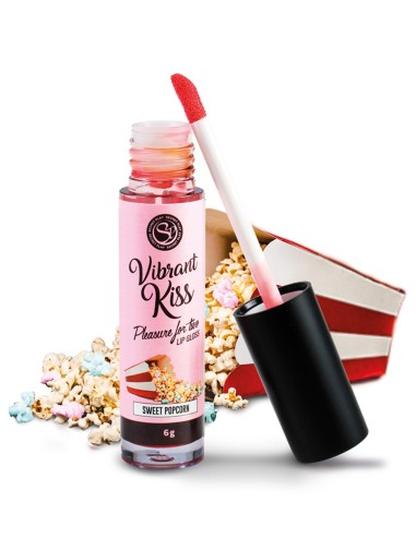 100% edible popcorn vibrating oral sex gloss - SP6584