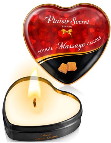 Mini karamel massagekaars hart doosje 35ml - CC826068