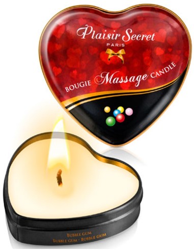 Mini bubble gum massage candle heart box 35ml - CC826063